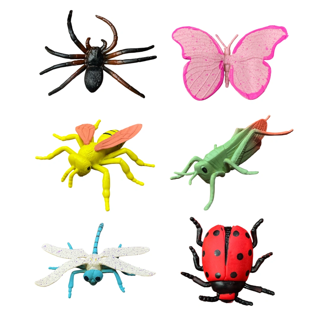 MT 6 pcs insects set big size(rubber) for kids age(0-3Y)