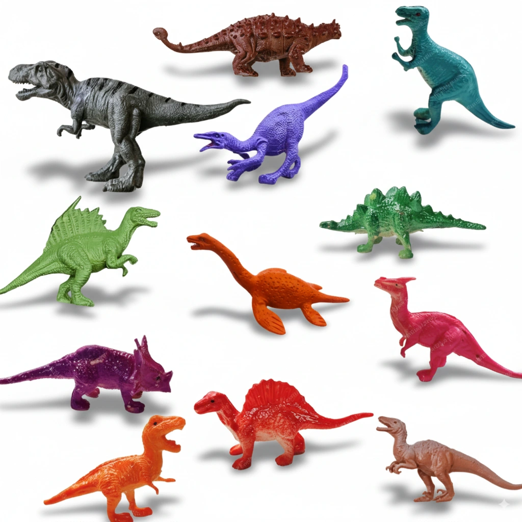 MT 12 pcs Dinosaur Set(rubber) small size for kids