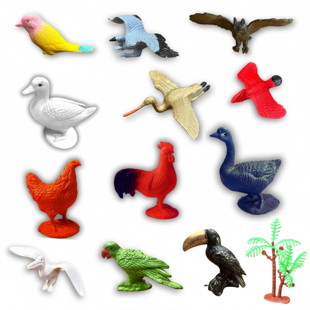 MT 12 pcs Small Bird Set for kids age(0-3Y)