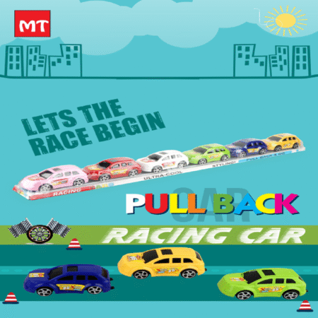 MT 6 pcs pull back car set for kids