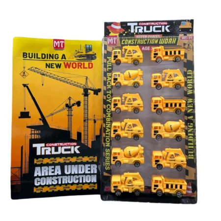 12 pcs Pullback and Construction Work Truck Toy Set