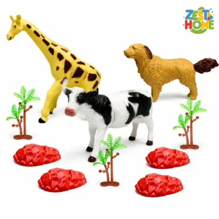 ZestHome Combo Big-Size Animal Toy Set for Kids – 3-Piece