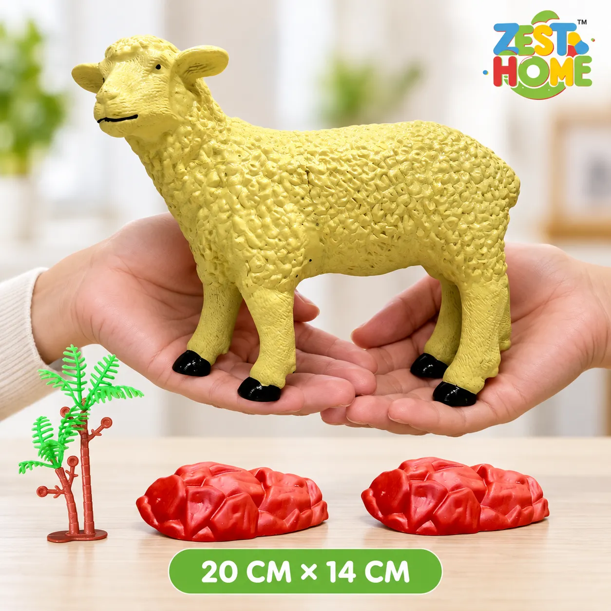 ZESTHOME Big Realistic Sheep Toy for Kids | Ages 3+ - Image 3