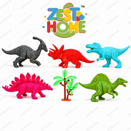 ZESTHOME 6 Small Dinosaur Toys for Kids, Ages 3+